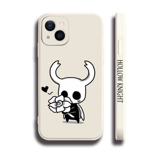 空洞骑士黑白侧边11手机壳12适用iphone13PRO苹果15maxr红米K70一加ace2小米14液态IQOO12硅胶VIVOX100全包