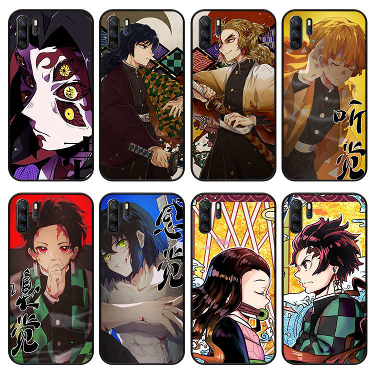 鬼灭之刃黑死牟手机壳适用P40华为P20PRO磨砂NOVA567软MATE30荣耀