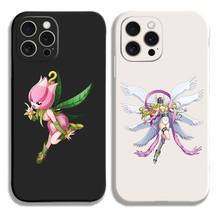数码宝贝天女兽花仙兽11手机壳16适用iphone13PRO苹果15maxr红米K70一加ace3小米14液态IQOO12硅胶VIVO全包