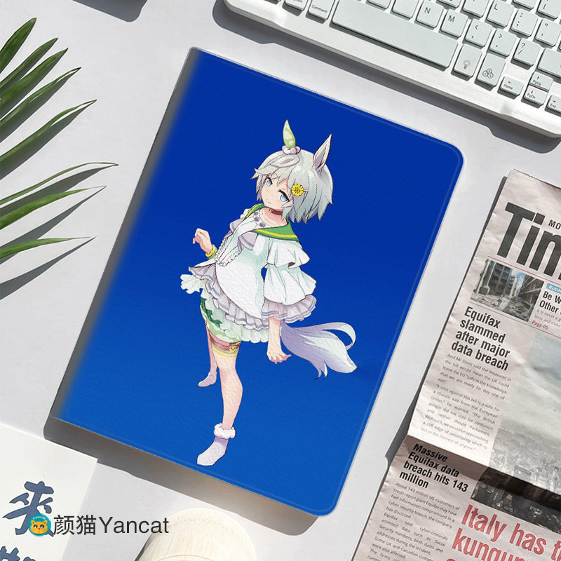 丸善斯基 赛马娘平板皮套适用ipad10保护壳pro13全包mini6软air56蚕丝纹10.9寸华为10.2笔槽11.5s小米三星
