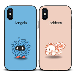 角金鱼/巨蔓藤手机壳适用iPhone8 XS MAX苹果11软7PLUS宠物卡通