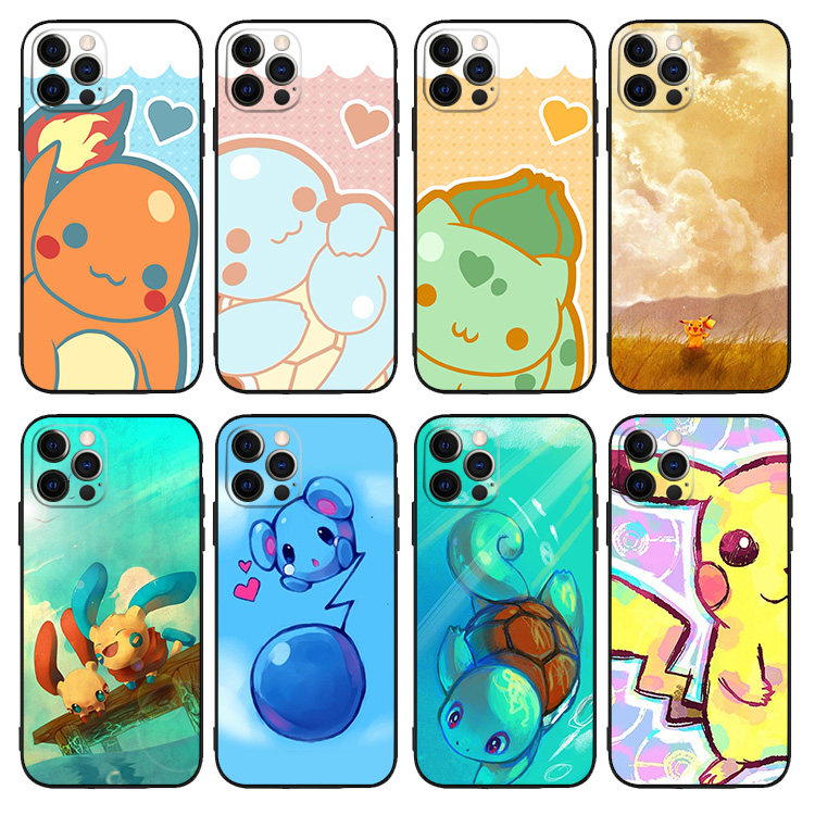 御三家11液态硅胶12手机壳适用iphone8宠物小精灵xsmax苹果67plus