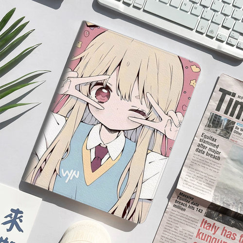 樱花庄的宠物女孩 椎名真白 动漫平板皮套适用ipad10保护壳pro13全包mini6软air56蚕丝纹10.9寸