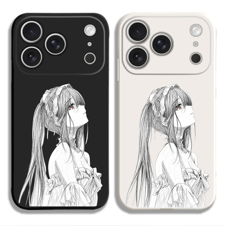时崎狂三约会大作战周边手机壳适用iPhone15硅胶13苹果16液态12保护套17PROMAX挂绳VIVO