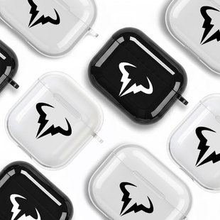 网球周边拉斐尔纳达尔耳机套适用Airpods保护壳苹果2无线蓝牙盒3代pro软硅胶4透明软全包分体式第一二三四代