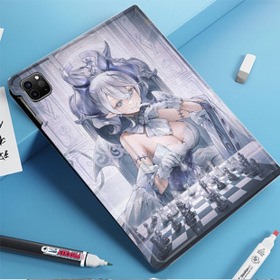 白银之城的拉比林斯 游戏王周边平板皮套适用ipad10保护壳pro13全包mini6软air56蚕丝纹10.9寸华为10.2笔槽