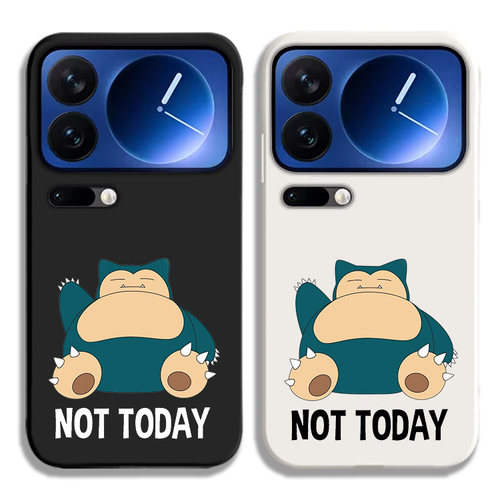 NOT TODAY卡比兽宠物卡通适用小米17promax手机壳note14液态15男12s11女13红米k90k80k70至尊k60k50k40挂绳