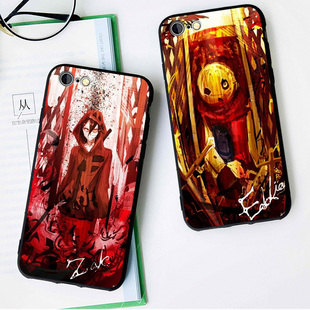 杀戮的天使/艾札克/爱德华6s适用x手机壳8plus磨砂iphone7软硅胶5