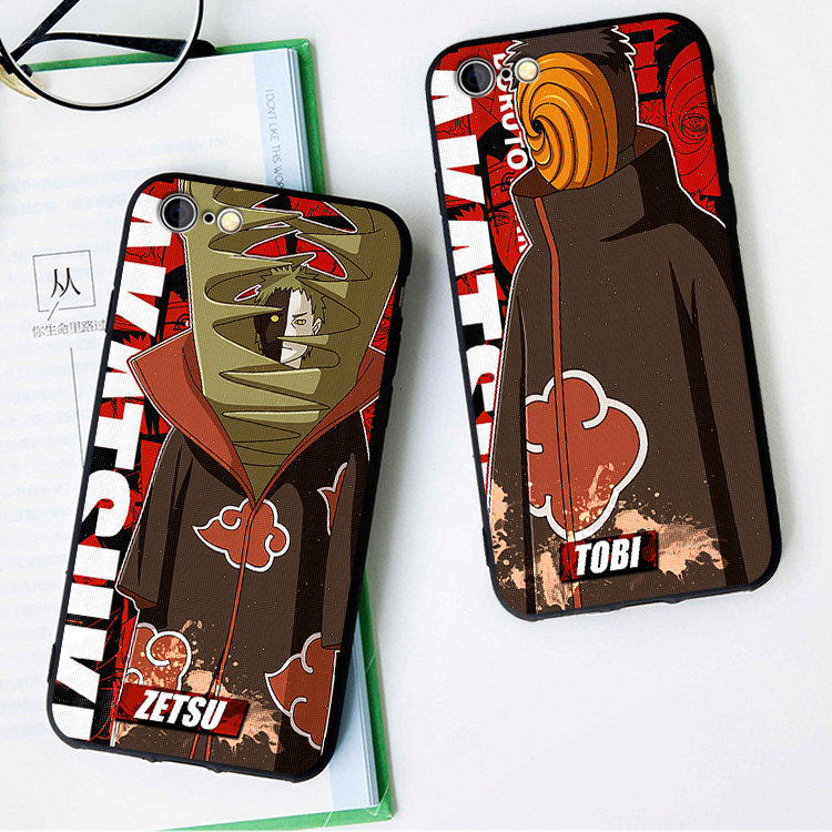 火影忍者/带土/黑白绝手机壳适用6s苹果78plus磨砂iphoneX软11pro