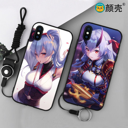 FATEGO巴御前游戏6s适用x手机壳8plus磨砂iphone11软壳7挂绳6全包