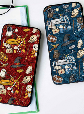 哈利波特手机壳适用13苹果11 8plus磨砂iphone15PRO电影周边7软12红米K60一加ace2小米13液态IQOO11S硅胶VIVO