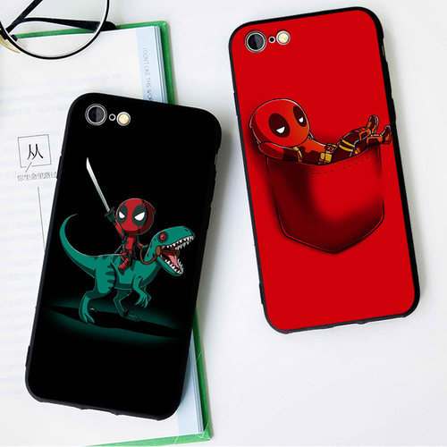 DEADPOOL死侍手机壳适用iphone7 6s 8plus苹果X 5S 7plus防摔套11