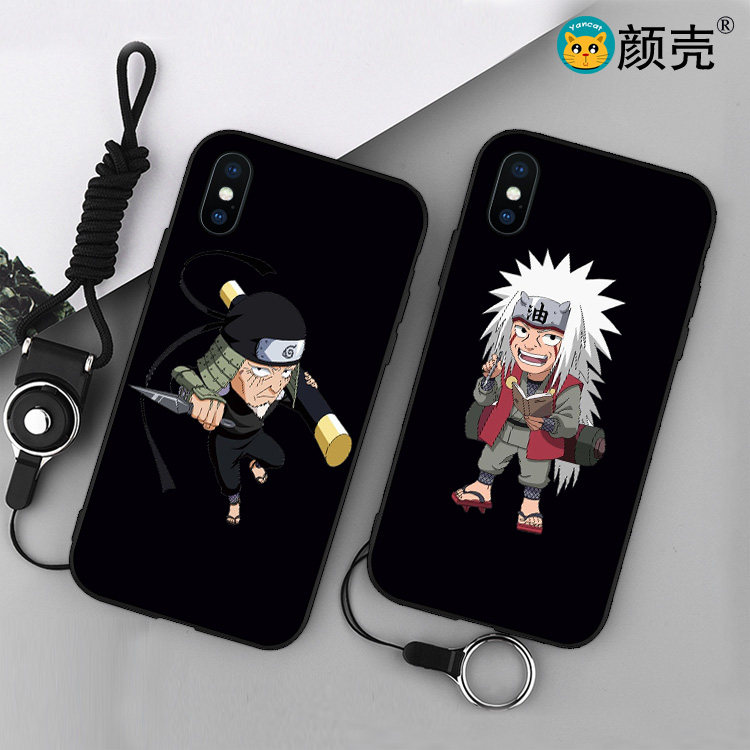 火影忍者/三代/自来也手机壳适用iPhone6/5se/7p苹果11PRO华为MAX