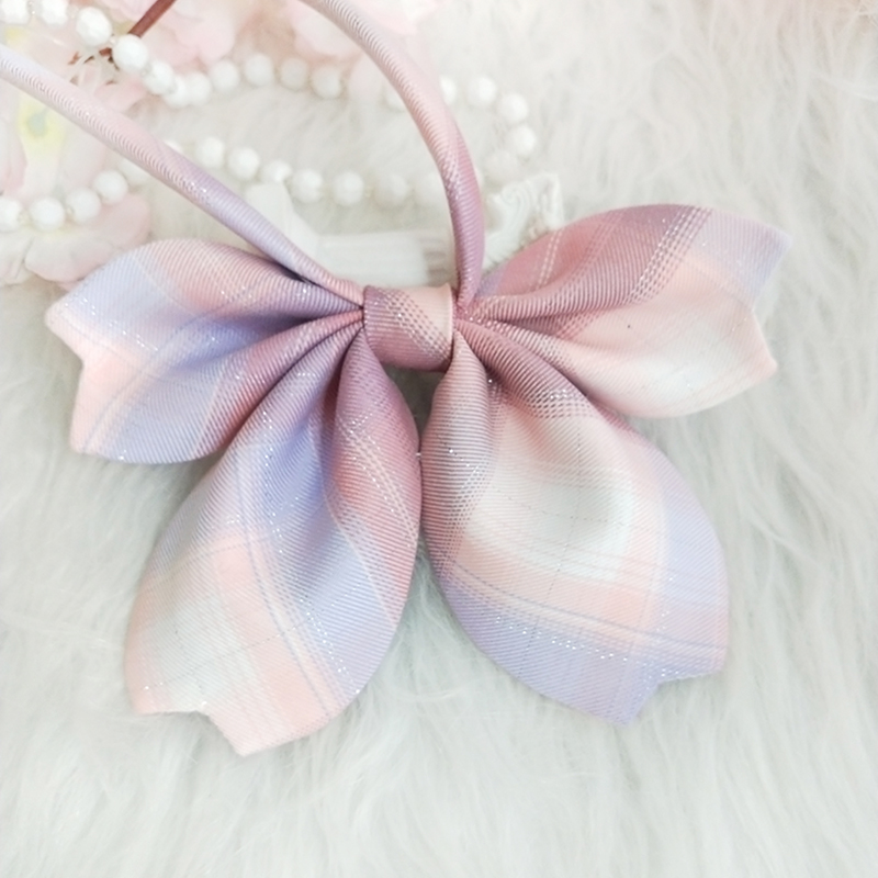 原创jk樱花领结领带粉少女蝴蝶结