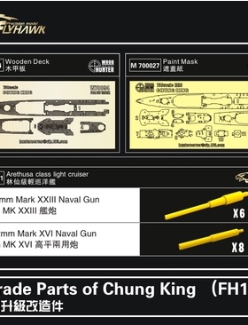 鹰翔 FH710011 1/700 英国皇家海军林仙级 模型专用金属炮管 I