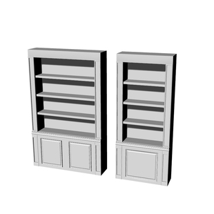 书柜 场景模型 8pcs 各比例 老姚手工坊