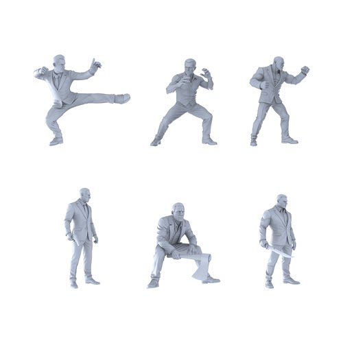 MRY-SFW LYTR472 都市西装暴徒 格斗六人组  1set
