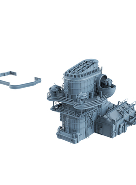 老姚手工坊 各比例 模型升级件 俾斯麦战列舰烟囱及机库  1set