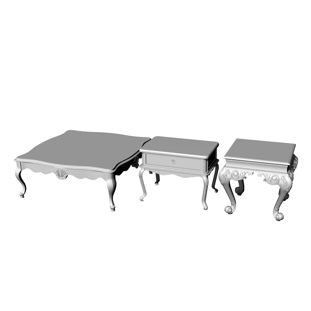 老姚手工坊 各比例 场景模型 茶几  6pcs