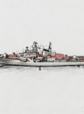 预售RHWS2000049/S 1/2000 军事模型 苏联 现代级驱逐舰