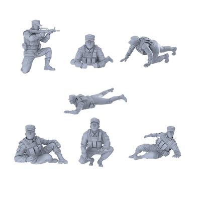 武警战斗 七人组  1set