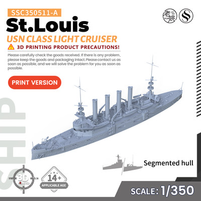 美国圣路易斯级轻巡洋舰模型
