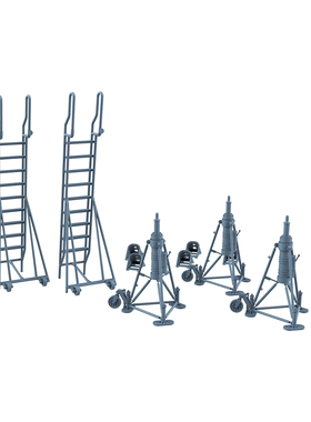 老姚手工坊  飞机模型升级件 法国 幻影2000C/B/D/N 地勤套件