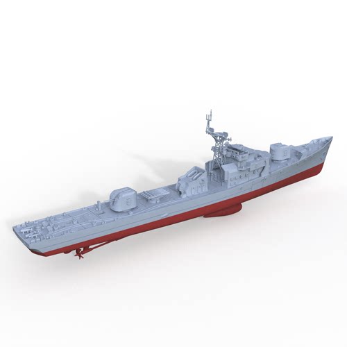 1/350比例  军事模型 苏联159型SKR-1号护卫舰  配兵人
