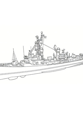 预售SSC3000153/S 1/3000 军事模型 美国 亚当斯级早期型驱逐舰