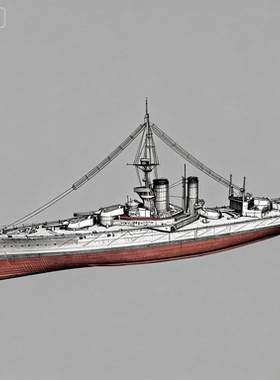 预售SSC350129/S-A 1/350 英国 乔治五世国王级百夫长号战列舰