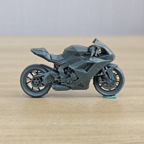 低多边形风格仿赛摩托车模型  1pc