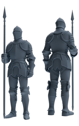 MRY-SFW SSTR093 中世纪骑士 六人组 外交  1set