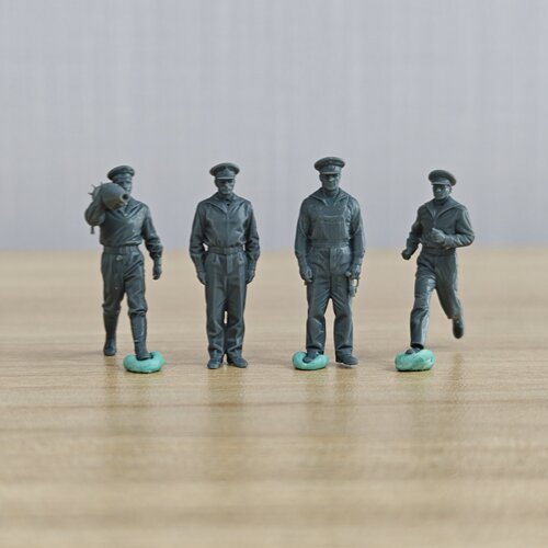 LYWF011  二战苏联海军水面舰艇甲板勤务水兵4人套组  4pcs