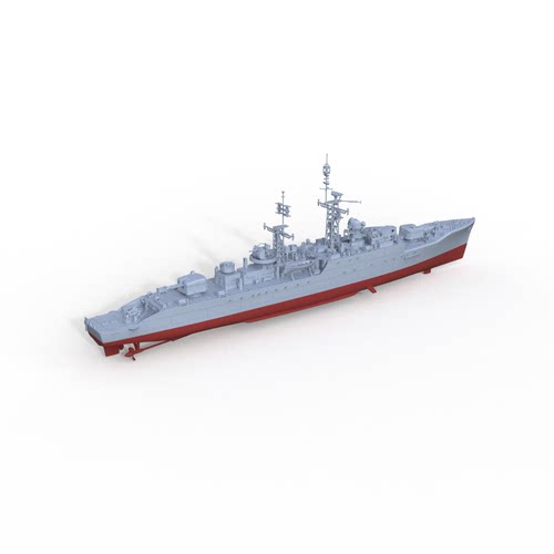1/350比例军事模型 英国 豹级“豹” 号（F14）护卫舰  配兵人