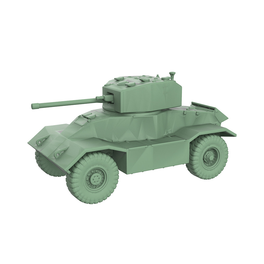 1/144比例军事模型 英国 AEC MkII装甲车 配兵人