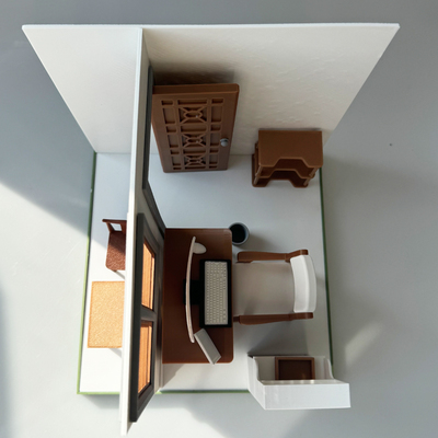 3D打印  娃娃屋 创意摆件 桌面场景 迷你模型 BJD OB娃 避暑小屋