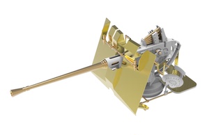 川渝 CYG104 1/16 40mm博福斯Flak 28防空炮金属炮管模型套件