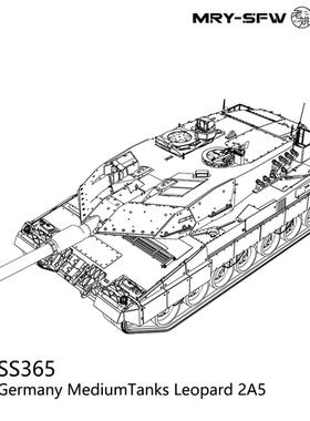 预售SSMODEL SS35365 1/35 德国 豹2A5中型坦克