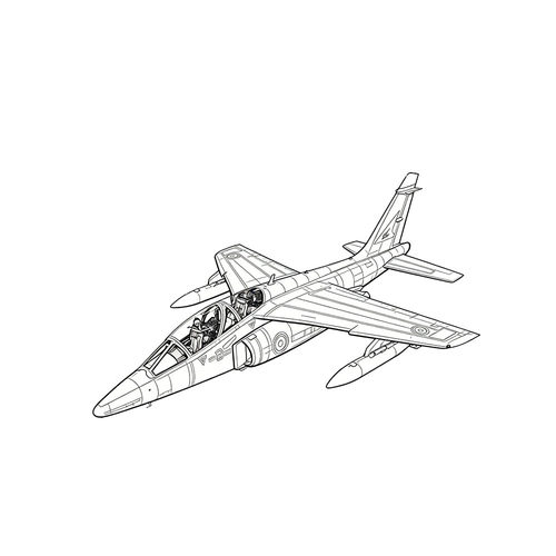预售LYR200265 1/200 军事模型 法国 阿尔法喷气教练型攻击机