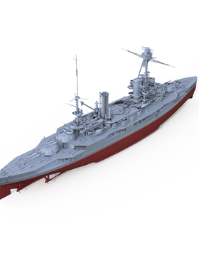 SSMODEL SSC2400526/S 1/2400  军事模型 法国 布列塔尼号战列舰