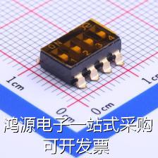 DSIC04TSGET拨码开关 2.54mm 4位低推贴胶贴片现货现货-封面