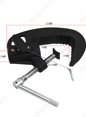 UO影棚挂钩 倒挂灯具用重型挂钩 黑色 吸顶挂钩支架