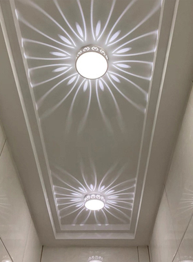 过道灯走廊灯现代简约创意吊顶廊灯入户玄关灯led射灯网红投影灯