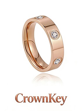 合金戒指  镀K金时尚轻奢六Z戒指百搭精致不掉色