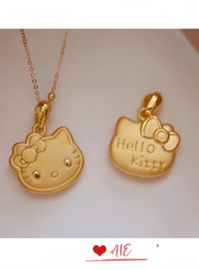 合金项链小猫kitty奢小众高级感锁骨链送女友生日礼物