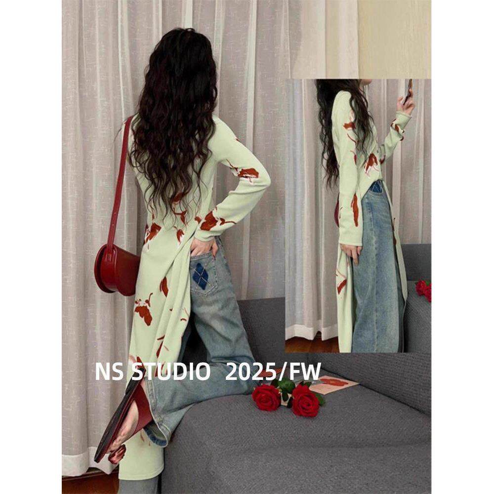 开叉薄款毛衣外套上衣夏季图片