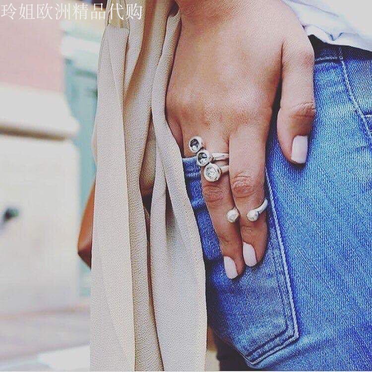 国现特价 西班牙小众潮牌UNOde50球球小戒指尾戒关节戒个性欧美