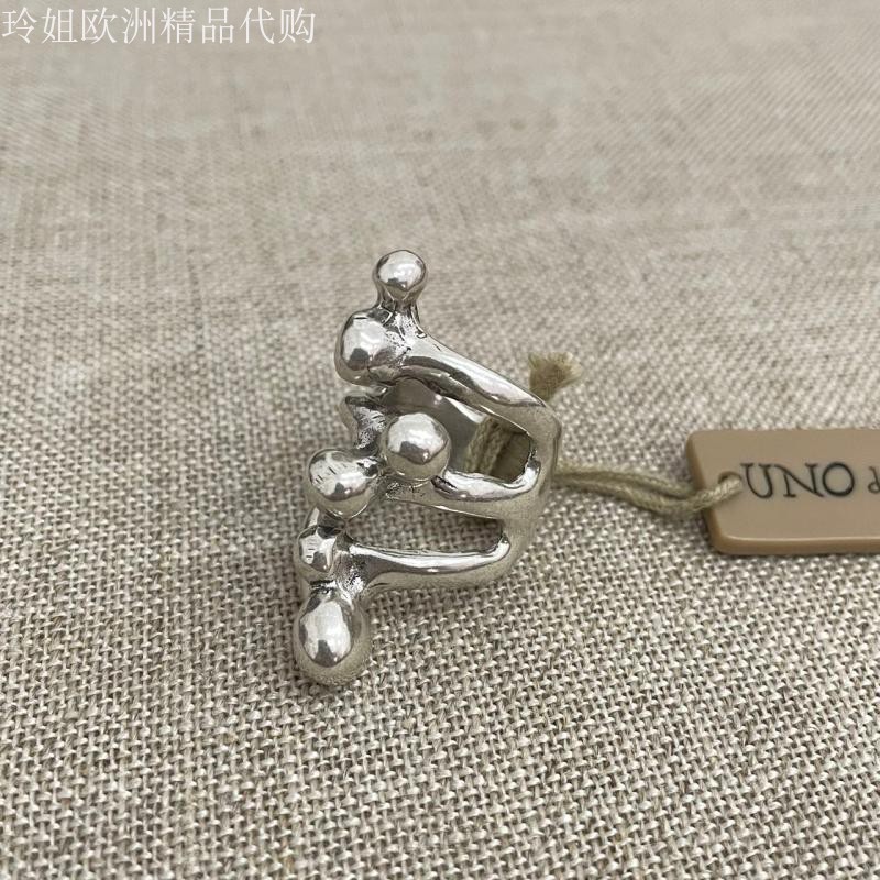 限量特价 西班牙小众潮牌UNOde50 不规则镂空戒指手工轻奢正品