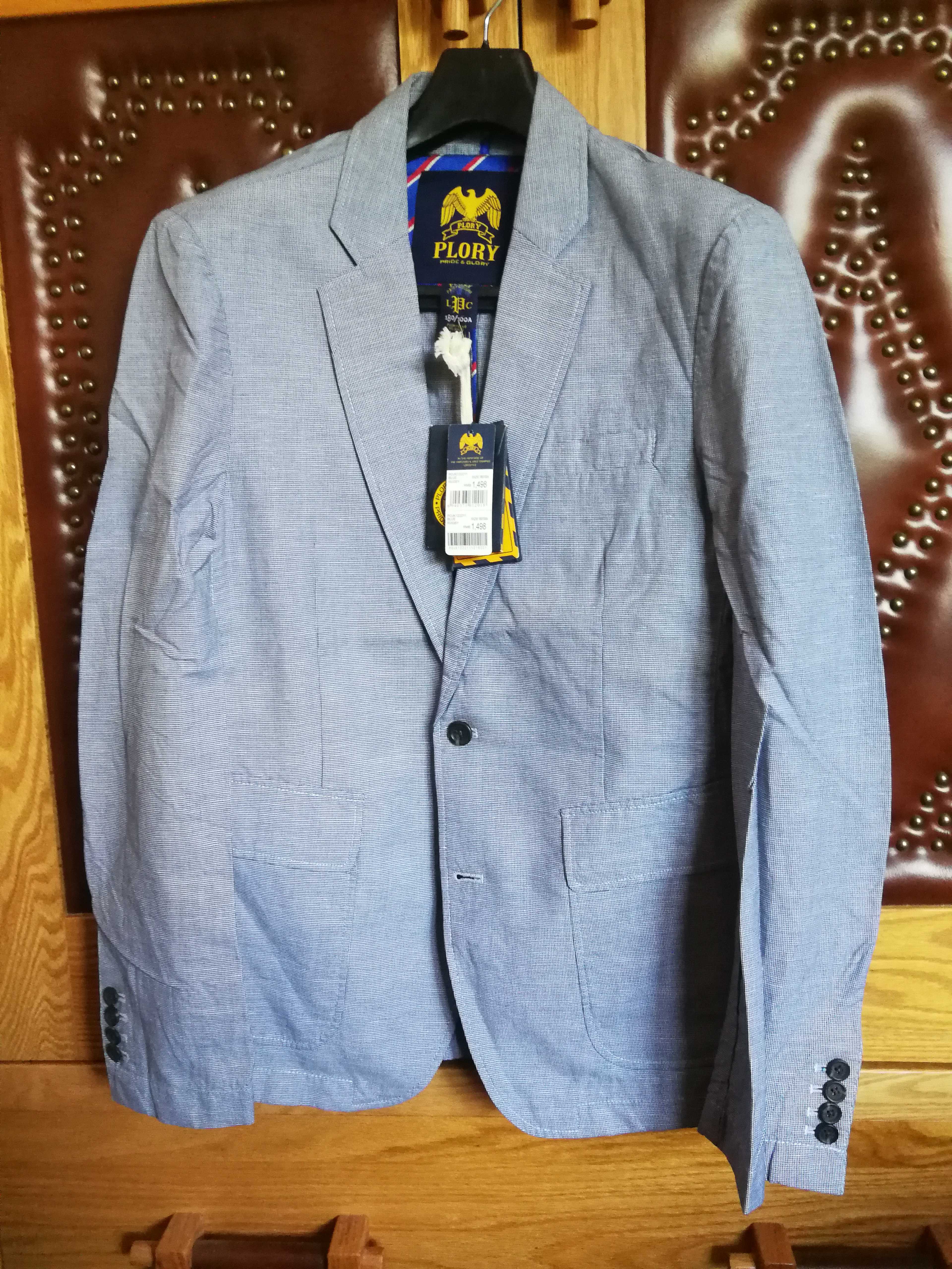 PLORY男装棉麻西服POJK122211