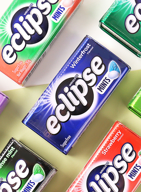 香港台湾进口eclipse易极润喉糖港版超强薄荷糖口香糖清新口气